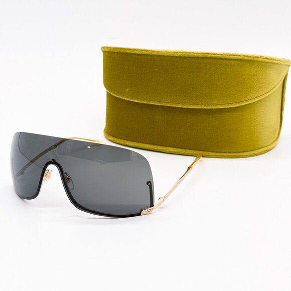 NEW GUCCI GG1560S 001 SHIELD GOLD UNISEX SUNGLASSES GUCCI main image 6